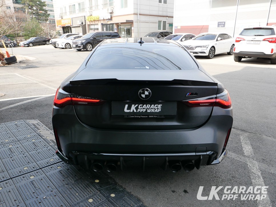 BMW M4 G82 컴페티션 3M 브러쉬드 블랙 메탈릭 전체랩핑, 하남 자동차 랩핑 LK게러지 / 하남, 미사