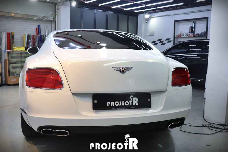 벤틀리 컨티넨탈 GT 3M1080 화이트골드스파클 전체 풀 랩핑 by 부천 상동 프로젝트R / 부천 원미구 상동