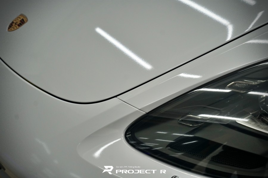 포르쉐 718 박스터 전체 랩핑, 에이버리 유광 그레이 크레용 랩핑, 부천 프로젝트알 / 부천 원미구 상동