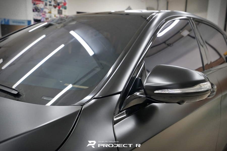 벤츠 S63 AMG 에이버리 사틴블랙 전체 랩핑, 크롬 죽이기 in 부천 상동 프로젝트알 / 부천 원미구 상동