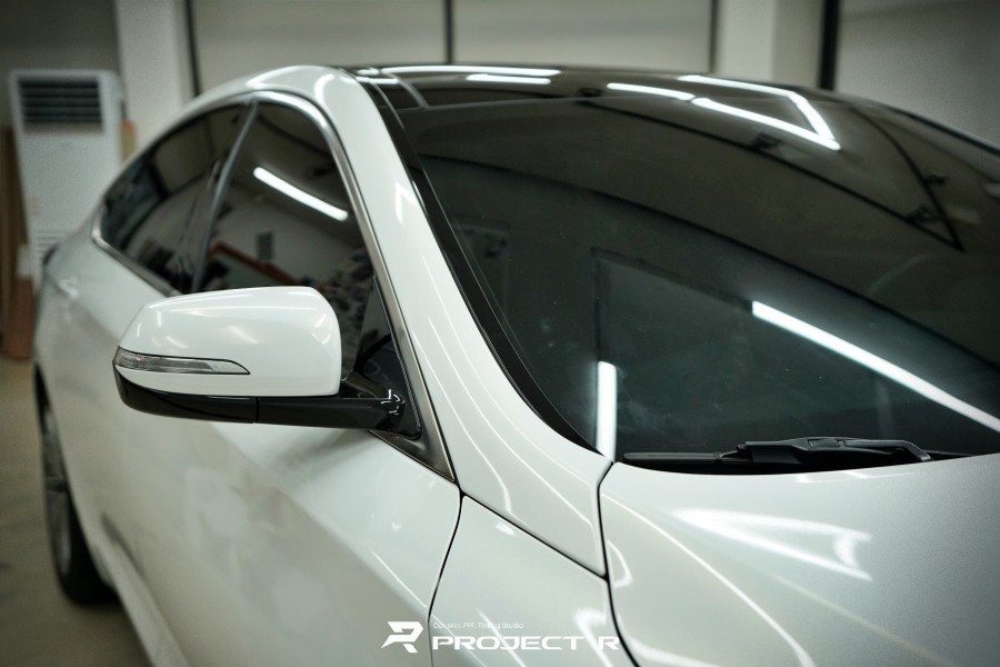 제네시스 G80 전체 랩핑, 3M 화이트 골드 스파클 시공, 부천랩핑 프로젝트알 / 부천 원미구 상동