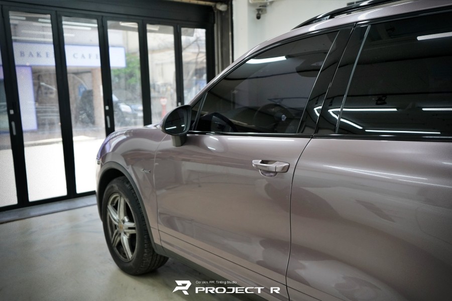 포르쉐 카이엔 전체랩핑, 비닐프로그 유광 프로즌베리 자동차래핑 in 부천 프로젝트알 / 부천 원미구 상동