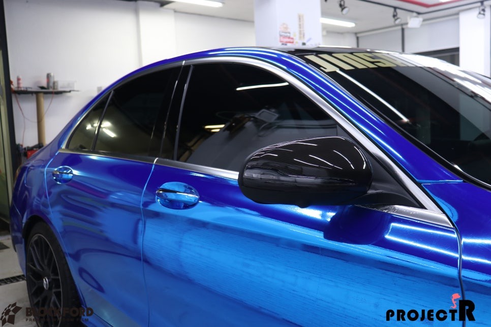 경기남부 / 부천랩핑전문점 벤츠 C63amg 부분랩핑 크롬죽이기 프로젝트! / 부천 원미구 상동 / 부천.광명