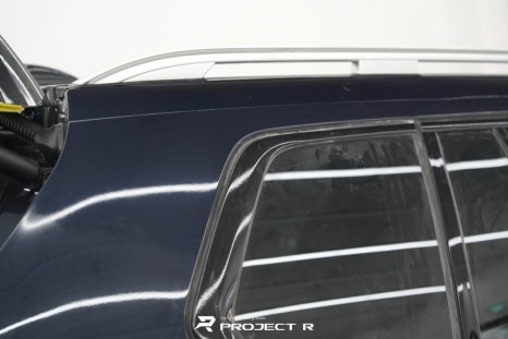 경기남부 / 부천 랩핑, BMW X7 사고수리 후 부분 랩핑 재시공, 에이버리 사틴 실버메탈릭 / 부천 원미구 상동 / 부천.광명