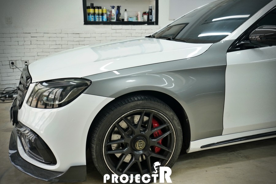 벤츠 S63 AMG 투톤 전체 랩핑, 부천 수입차 랩핑 전문 프로젝트알