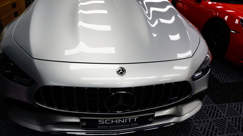 벤츠 AMG GT 4도어 앞범퍼 부분도색 및 PPF 재시공
