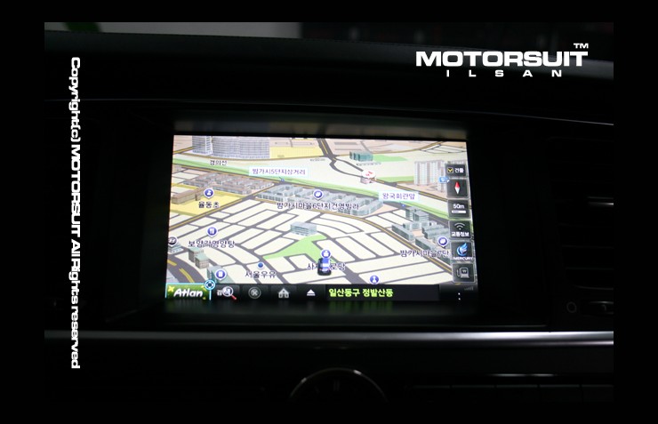 [ 기아 K9 네비매립 ] 기아 K9 순정 8인치 네비게이션 연동 아틀란3D맵 네비매립~~ / 고양시 식사동