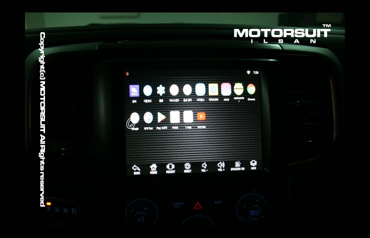 [  닷지 램 레블 네비매립 ] 닷지 램 레블 순정 유커넥트 옵션에 안드로이드 셋탑 모토로이드 