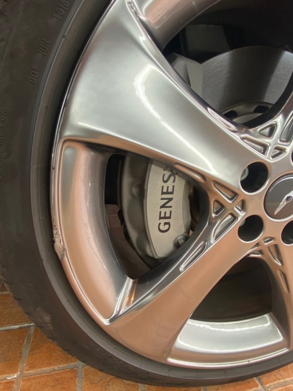 부산  구포 G80 20인치 스퍼터링휠복원 휠도색 탈거부터 정석으로 시공 / 부산 북구 구포동