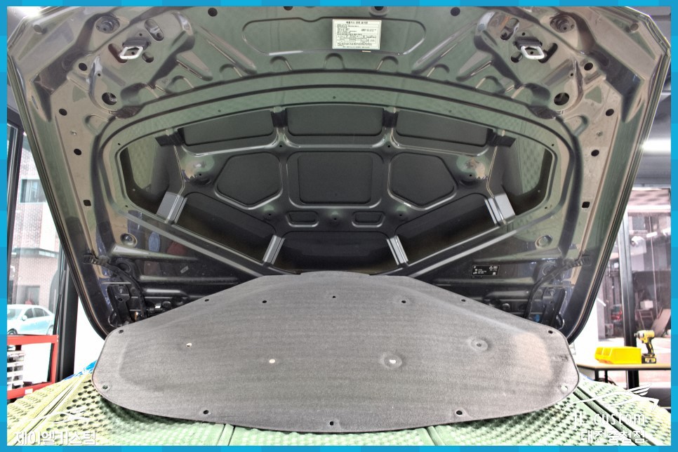 대전 BMW 차량소음 감소위한 엔진룸 본넷방음 / 대전 서구, 세종, 청주, 천안