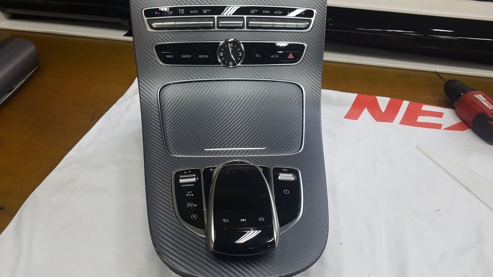 벤츠E클래스 센터페시아 3M맵핑지를 이용한 맵핑 / 전주 덕진동