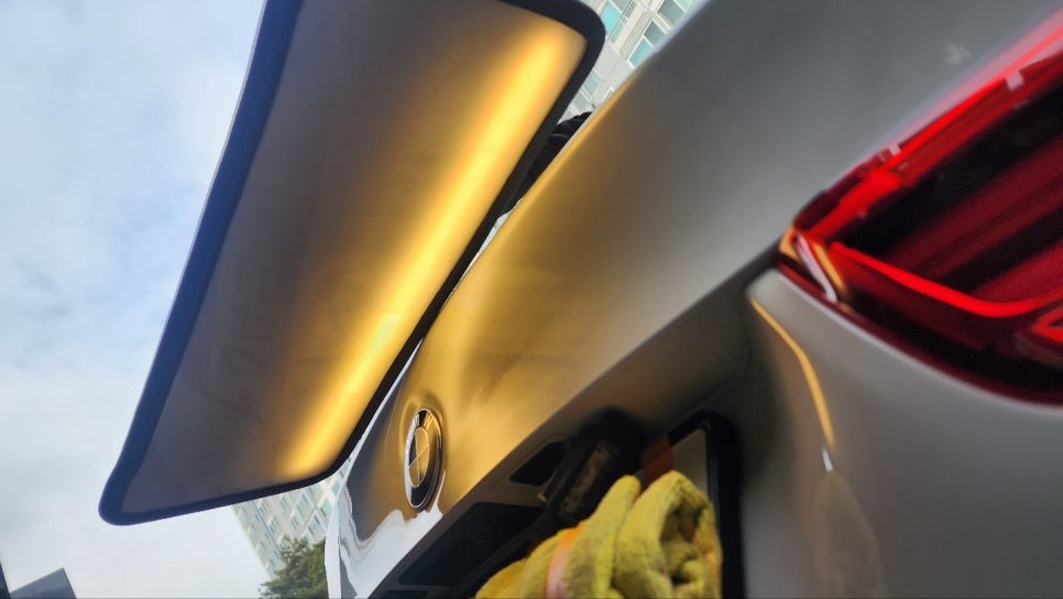 BMW 420i 범퍼복원, 휠 복원, 덴트로 새 차 만들기 보험처리