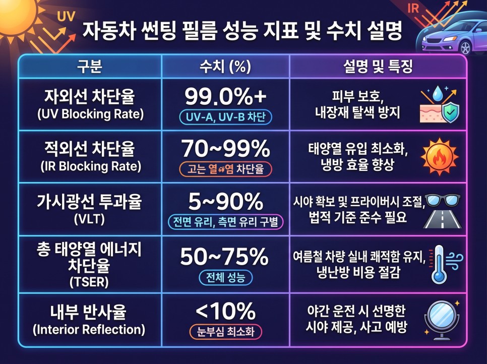 상황에 맞춘 자동차 썬팅 농도 추천 가이드 / 서울 은평구