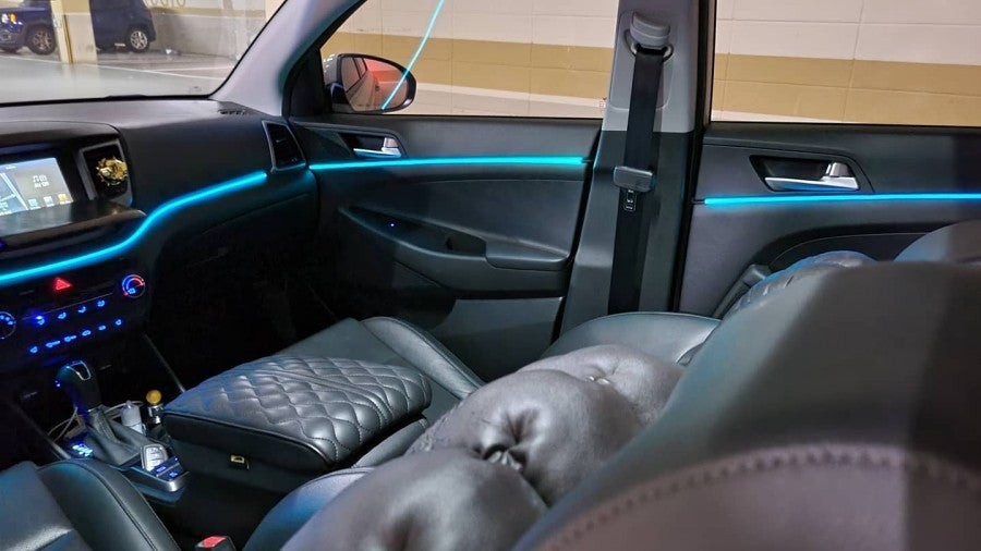 현대자동차 투싼 TL 광섬유 엠비언트 출장시공 ~! 은은한 불빛를 원하신다면 강추!! / 시흥, 안산, 군포, 안양