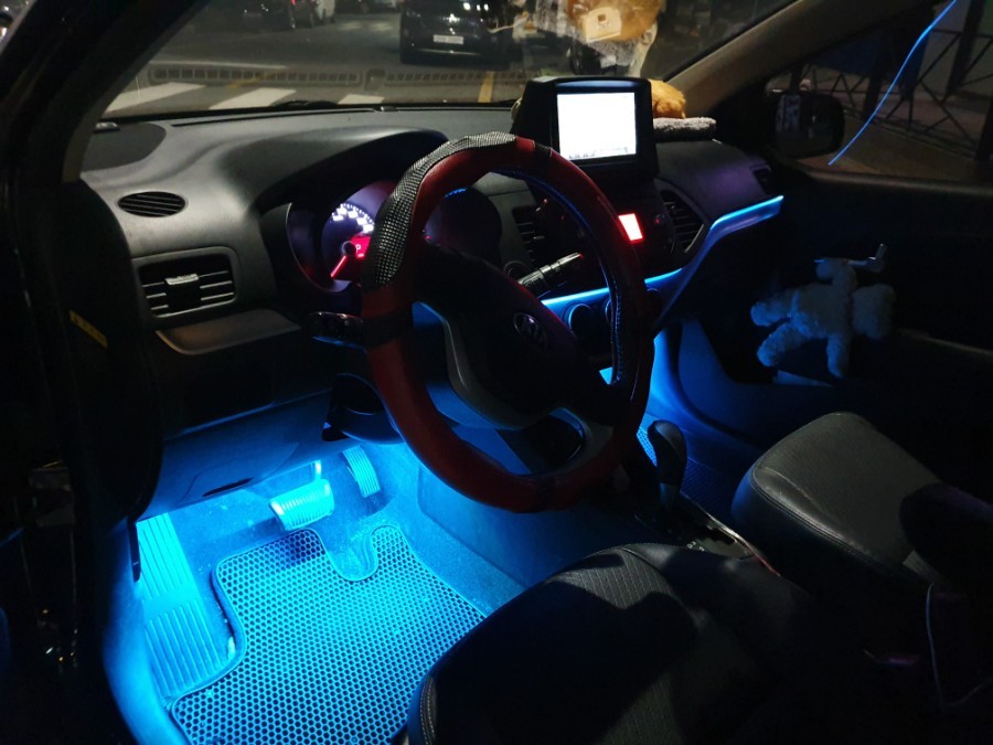 기아 모닝 rgb 엠비언트 +풋등 시공 / 시흥, 안산, 군포, 안양