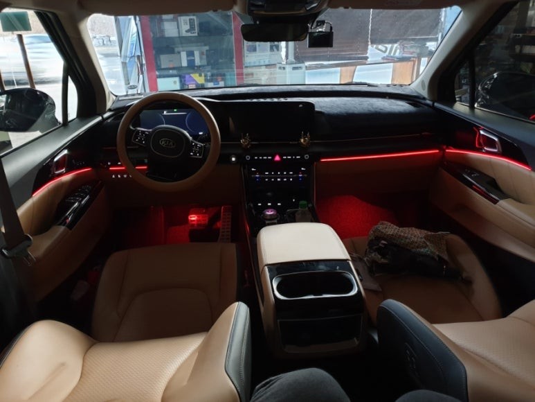 수원 엠비언트 방문한 카니발4세대 ka4 시그니처 순정무드등연동으로 실내 분위기 쩐다!~~