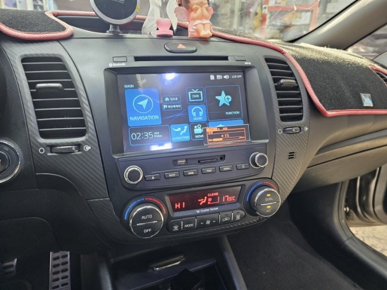 12년식 k3 매립 네비게이션 고장으로 중고네비*트립컴퓨터 교체 시공~~