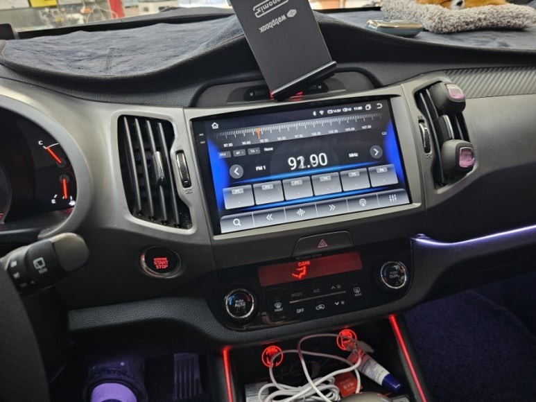 안산 안드로이드올인원 고잔점 스포티지r 아이폰 무선카플레이어 설치 리뷰~^^