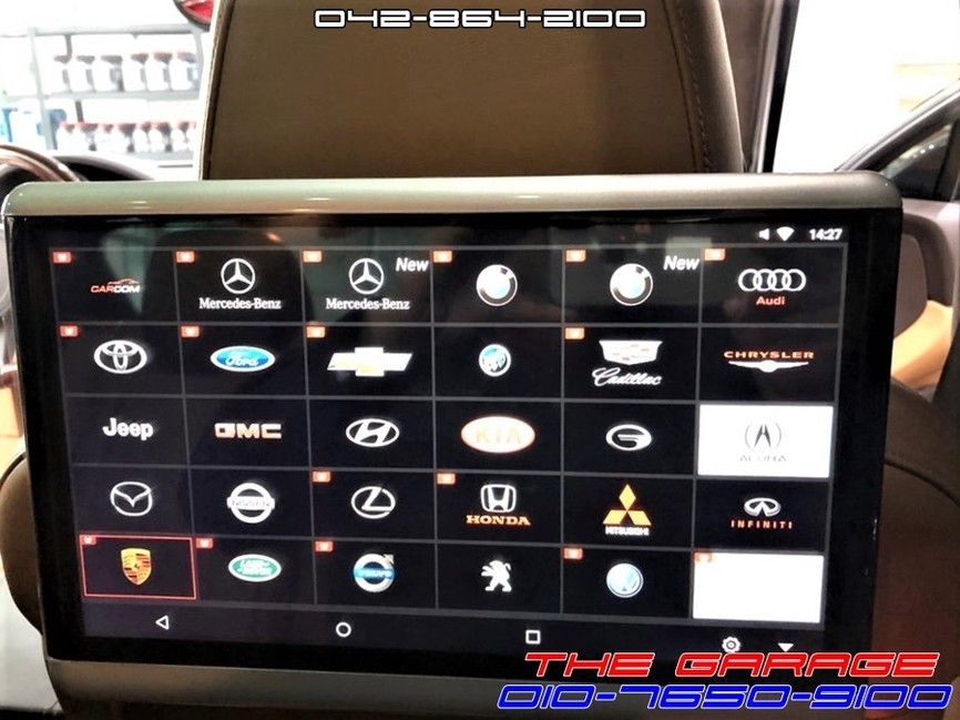 포르쉐 카이엔 터보 12.5인치 리어모니터 안드로이드X10 장착기 / 대전 유성 화암동