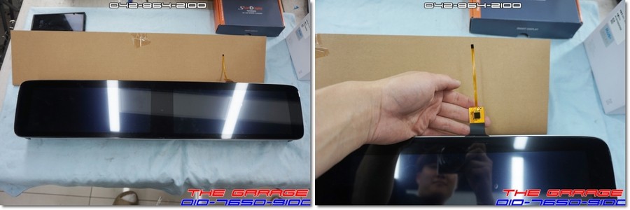 벤츠S클래스 네비매립 M2C200A플러스 순정리어모니터 연동 작업