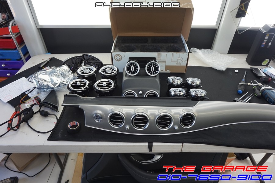 W213 벤츠E클래스 부메스터전동트위터 송풍구엠비언트 작업 / 대전 유성, 세종, 논산