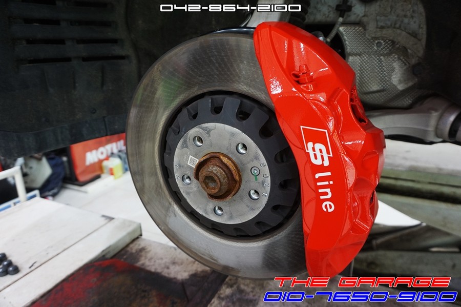 아우디 Q7 브레이크 캘리퍼 도색 듀플리 내열페인트 작업 후기 / 대전 유성, 세종, 논산