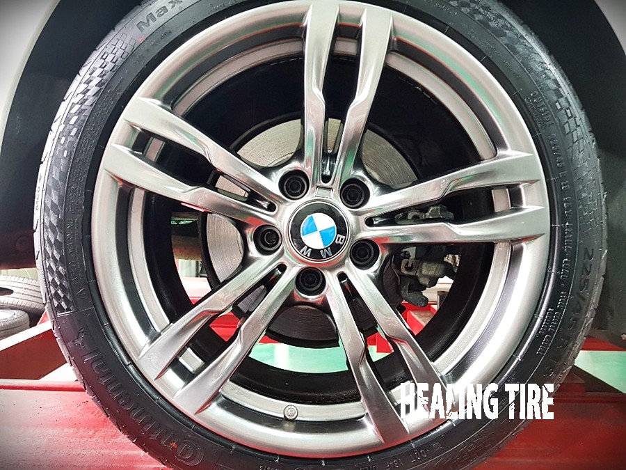 bmw 3시리즈 441m 18인치 휠타이어 교체 장착 후기~! 구리타이어 남양주타이어 의정부타이어 휠복원 휠수리 다산동타이어 / 남양주, 강동, 하남, 송파