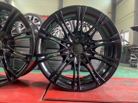 갈매 별내 BMW 528i 18인치 휠복원작업및 고스트크롬에서 유광블랙 도장작업 / 남양주, 강동, 하남, 송파