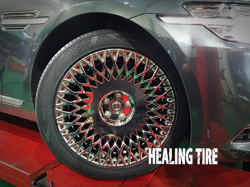 제네시스 G90 19인치 크롬도장휠 금호마제스티 신품타이어 교체 후기~! 구리타이어 남양주타이어 의정부타이어 휠복원 휠수리 다산동타이어 / 남양주, 강동, 하남, 송파