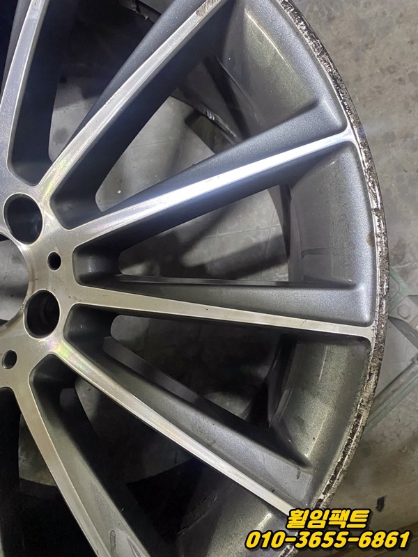 〔벤츠 S350d 순정휠〕휠주차상처,휠크랙,휠굴절,휠긁힘,휠손상,휠용접복원,다이아몬드컷팅,휠분체도장"휠임팩트"
