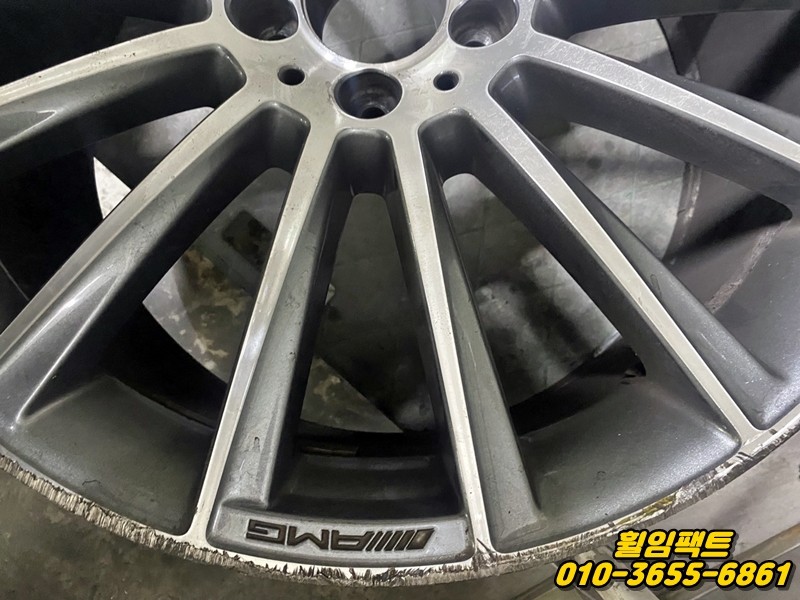〔벤츠 S350d 순정휠〕휠주차상처,휠크랙,휠굴절,휠긁힘,휠손상,휠용접복원,다이아몬드컷팅,휠분체도장"휠임팩트"