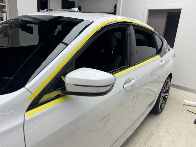 의정부랩핑 BMW 630I 그릴, 윈도우몰딩 크롬죽이기 / 경기 의정부