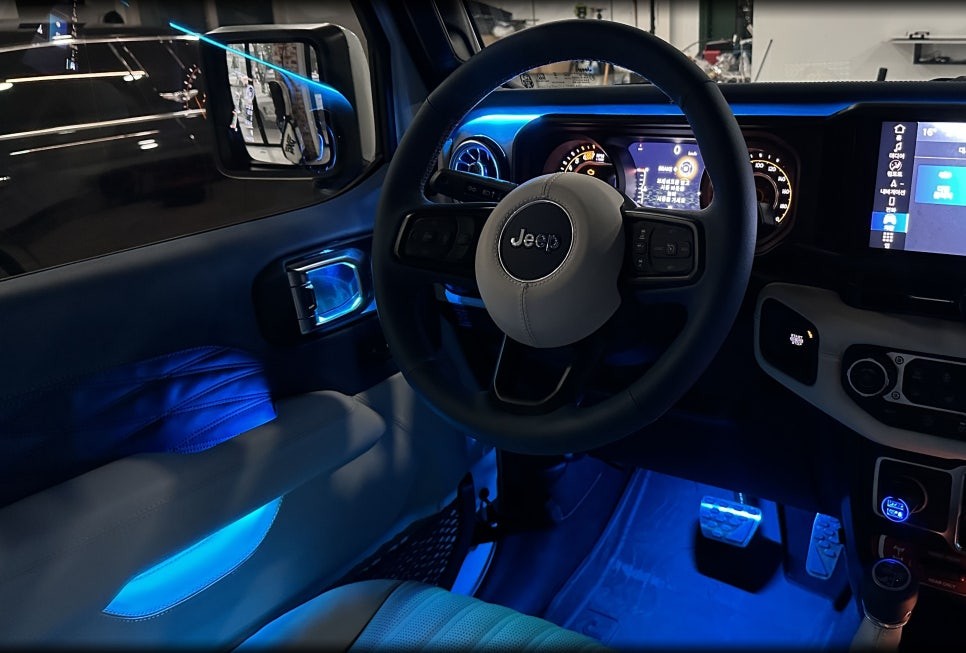 지프 랭글러 벤풍구 포함 풀옵션 엠비언트 시공기 / 전북 전주, 광주, 김제