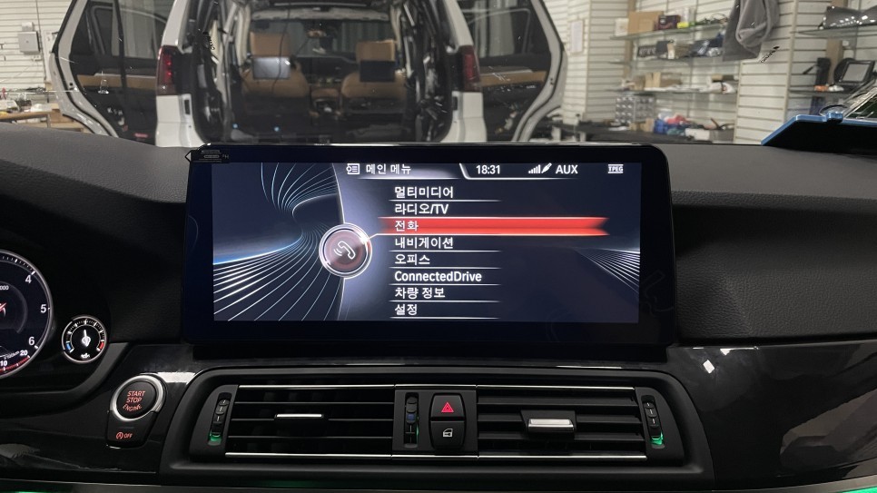 BMW f10 520D 안드로이드 올인원 12.3인치 대화면에서 즐기는 내비!? 전주에서 시공하고 이젠 편하게 사용하자! / 전북 전주, 광주, 김제