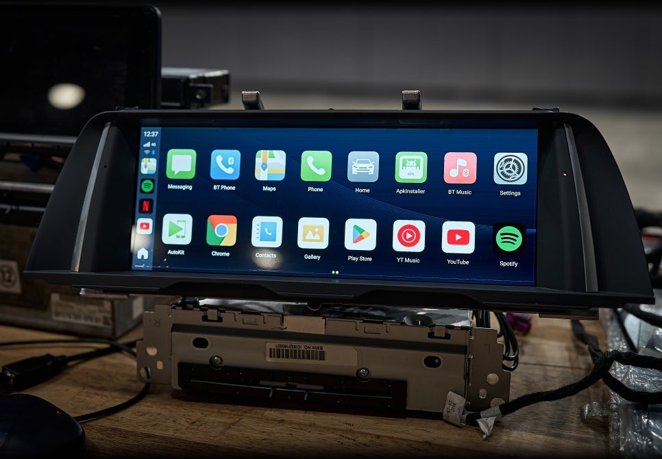 인디웍 bmw f10 f30 f32 f33 f34터치형 카플레이 안드로이드오토 용 10.2인치 터치 모니터 / 전북 전주, 광주, 김제