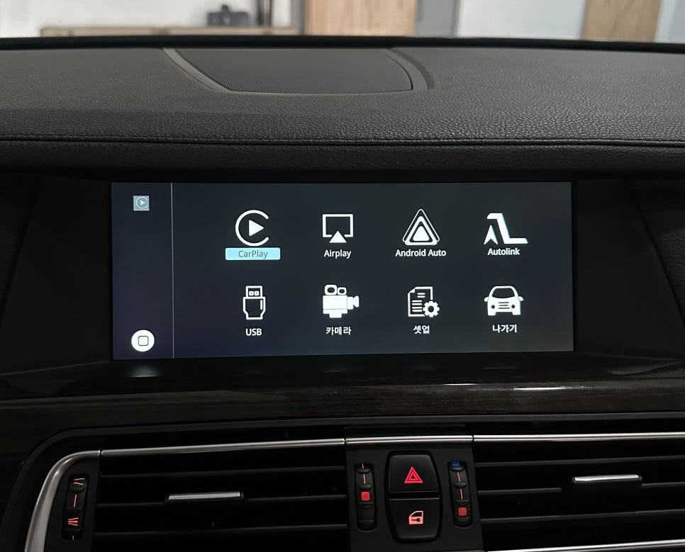 BMW F02 750li 카플레이 안드로이드오토 무선으로 써보는 인디웍 인터페이스 / 전북 전주, 광주, 김제