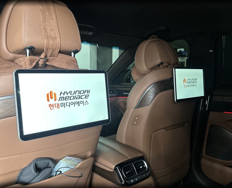 제네시스 G90 순정보다 좋은 리어모니터 Q125 안드로이드 / 전북 전주, 광주, 김제