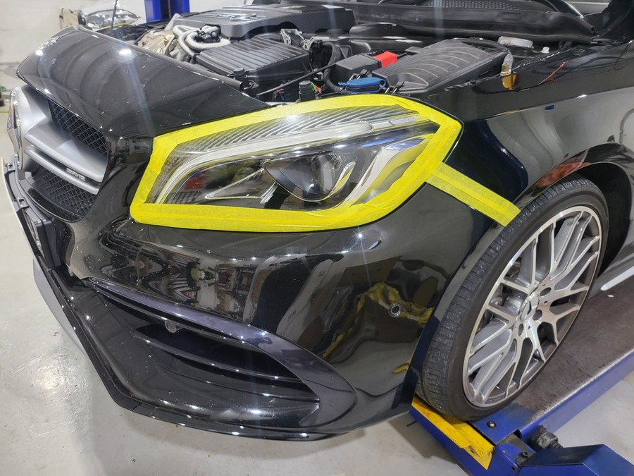 경남 거창 벤츠 a45 amg 그릴 교체~~~ / 거창 창원