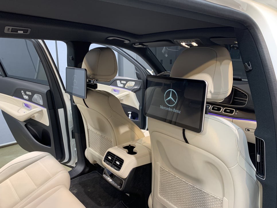 벤츠 GLS400d 리어 모니터, 안드로이드 리어 모니터