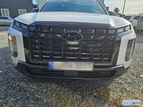 더뉴 팰리세이드 신형 블랙팩( 크롬딜리트) 크롬죽이기 작업 랩핑 / 현대 / 더 뉴 팰리세이드 / 울산, 경남