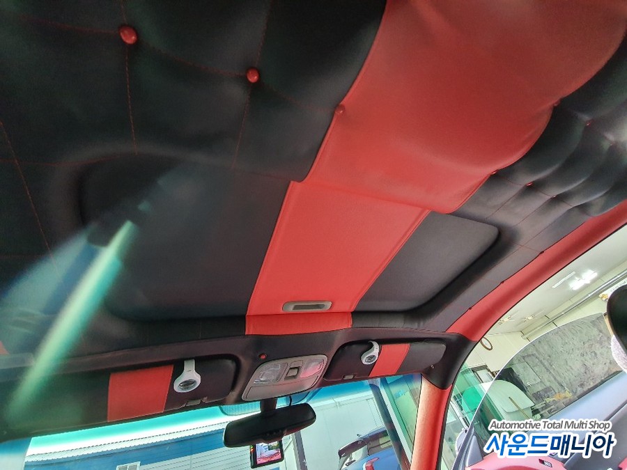 울산 제네시스 쿠페 천장 엠보싱 시공후  전면유리 루마 비잔티 썬팅 by 사운드매니아 / 울산 진장동