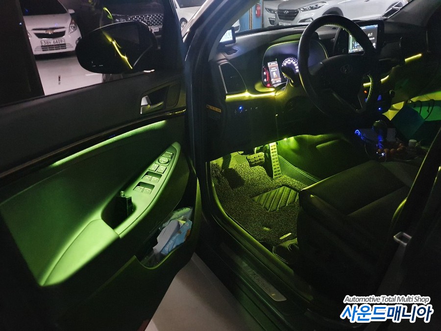 올뉴 투싼 해신 엠비언트 무드등 시공 BY 사운드매니아 / 울산 진장동