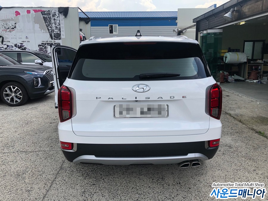 팰리세이드 틴팅 사운드매니아 열차단썬팅 블랙박스장착 / 울산 진장동