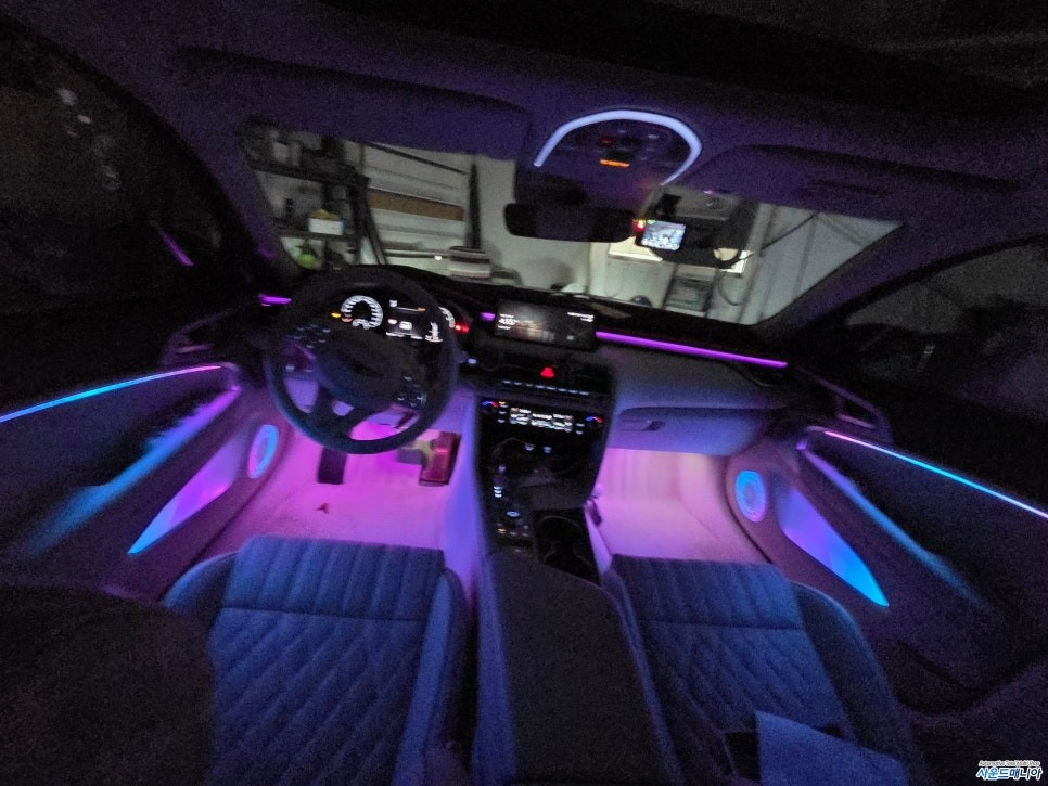 울산 제네시스G70 실내 인테리어 끝판왕 에이비클 무빙 엠비언트 버전4 / 울산 진장동