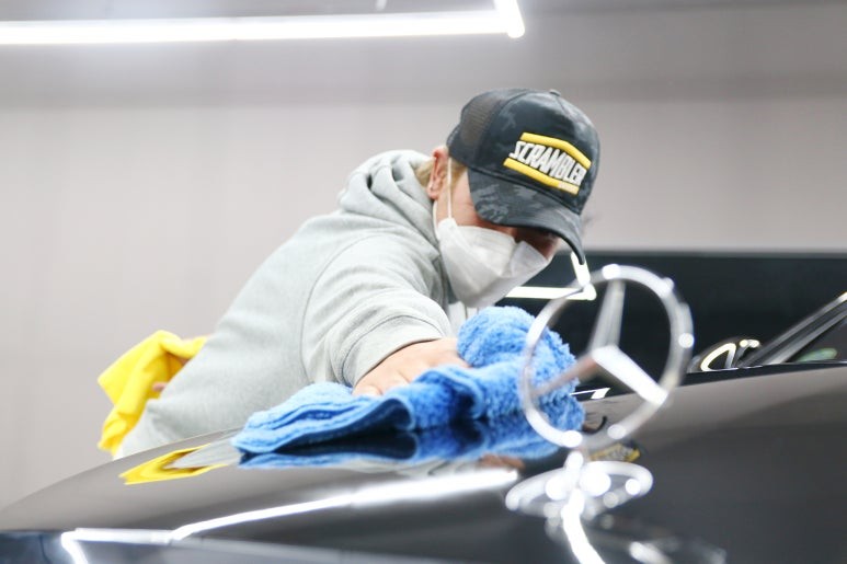 벤츠 S500L 광택 유리막코팅 그리고 시트크리닝까지.. (검정차의 포스를 회춘시켜드렸습니다)