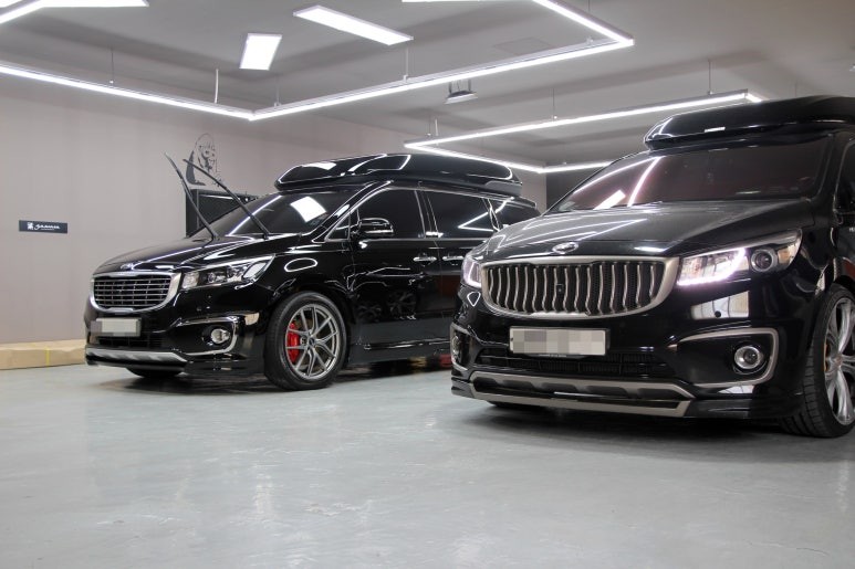 올뉴카니발 하이리무진 광택 유리막코팅으로 외장컨디션 되돌리다!! (내외장 리스토어 2탄~) / 부산, 기장, 양산