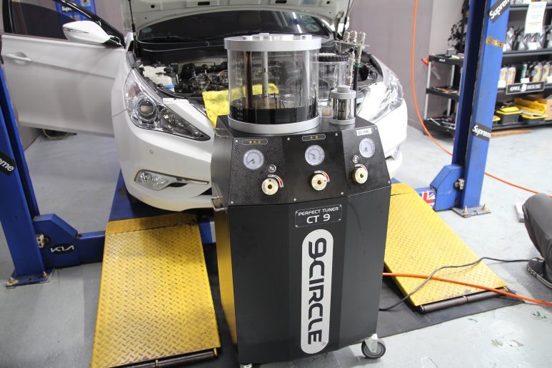 현대 YF소나타 나인써클 WERT(워트) 5W30 엔진오일 교환 (옐로우퍼포먼스 그래핀 첨가제까지!!) / 부산, 기장, 양산