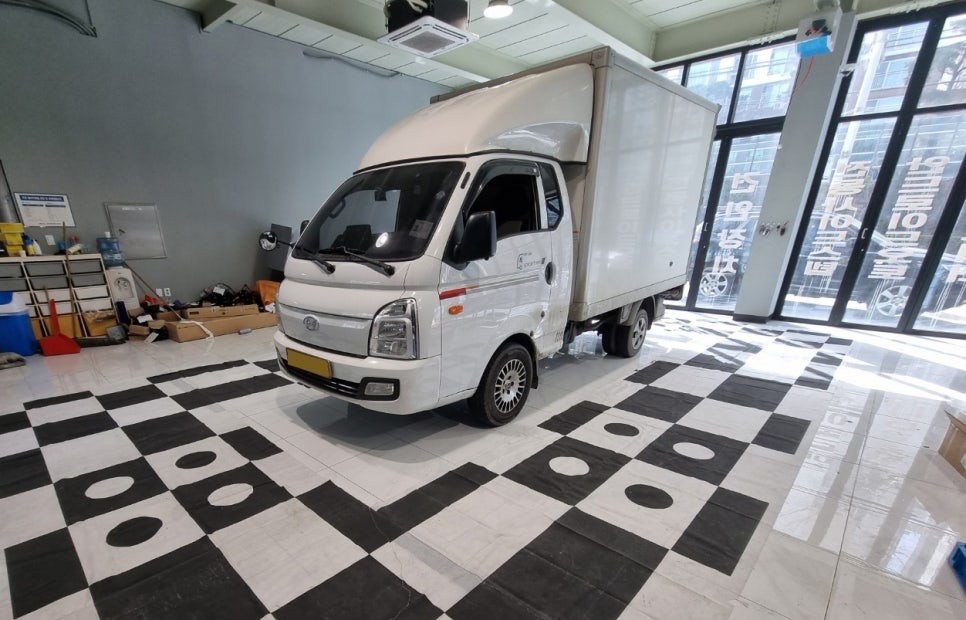 포터2 탑차 안드로이드 올인원 360 어라운드뷰 동시설치