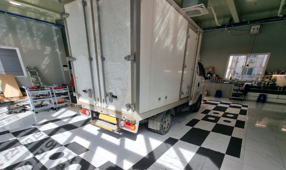 포터2 탑차 안드로이드 올인원 360 어라운드뷰 동시설치