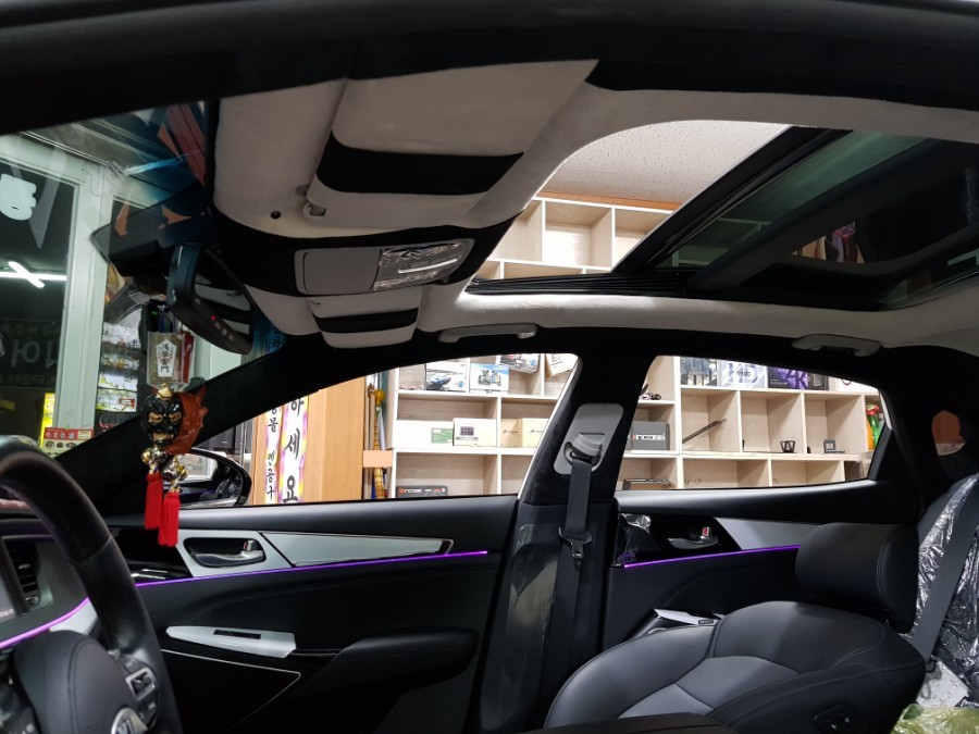 광주천장엠보싱 : 올뉴k7 파썬 스웨이드 실내꾸미기!! / 광주 북구